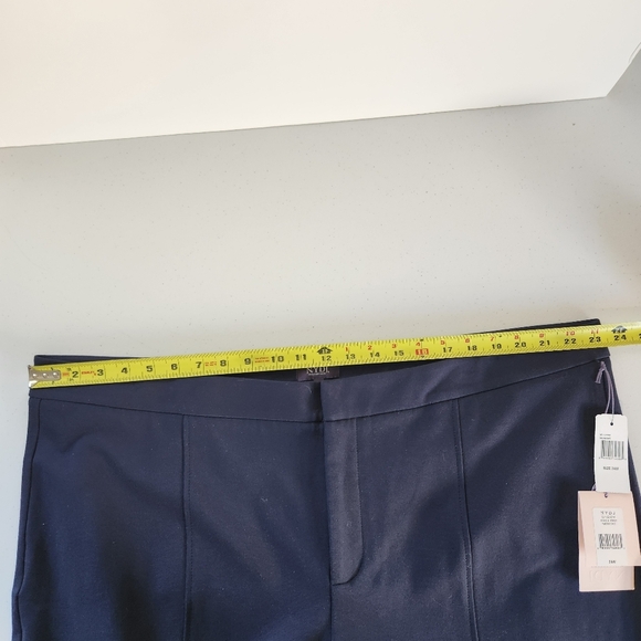 NYDJ Navy Blue Pull On Pants Slim Leg Stretchy Size 24W New NWT Office Work - Picture 5 of 9
